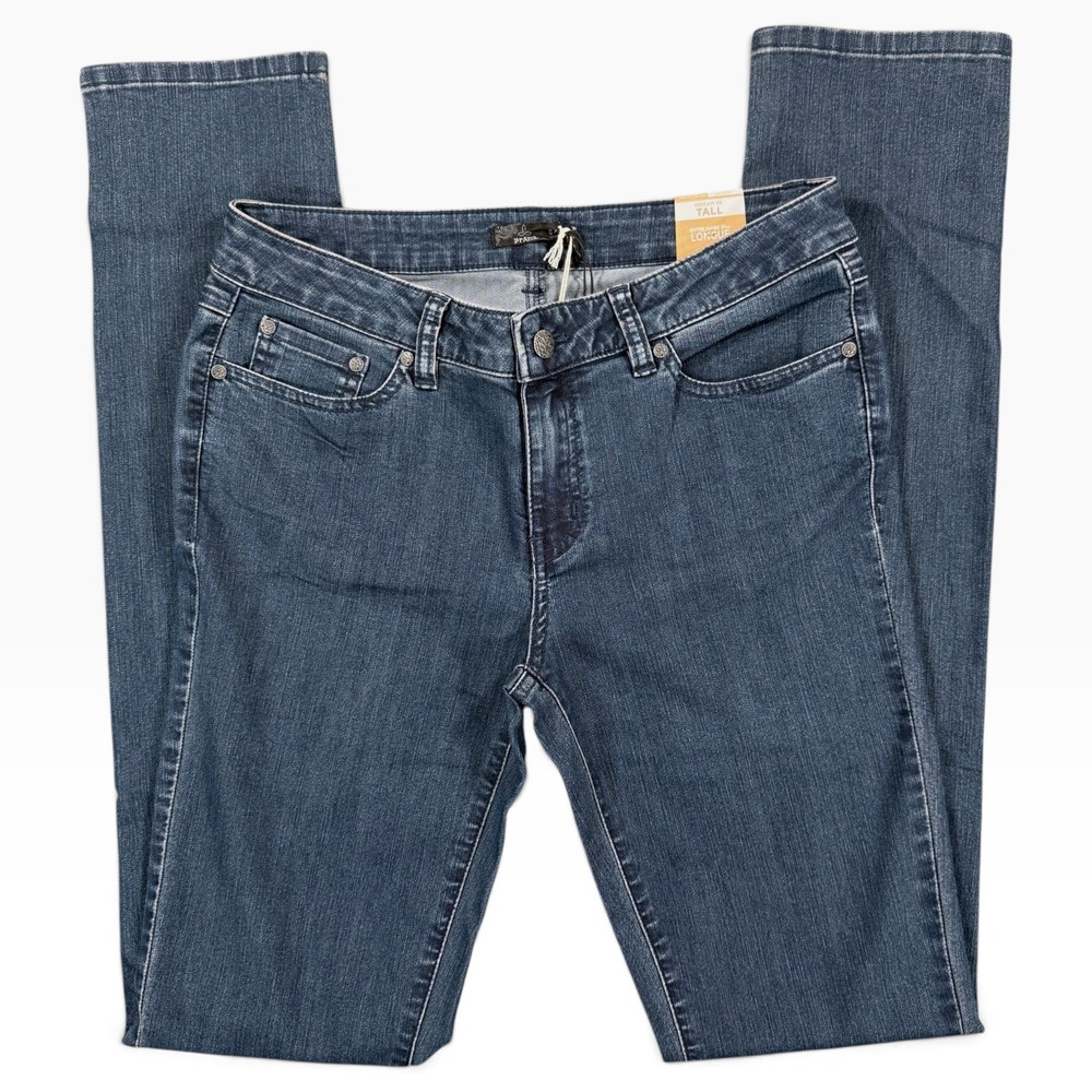 PrAna Kayla Denim Jeans Womens 8/29 Blue Tall Inseam Stretch Travel Slim Fit